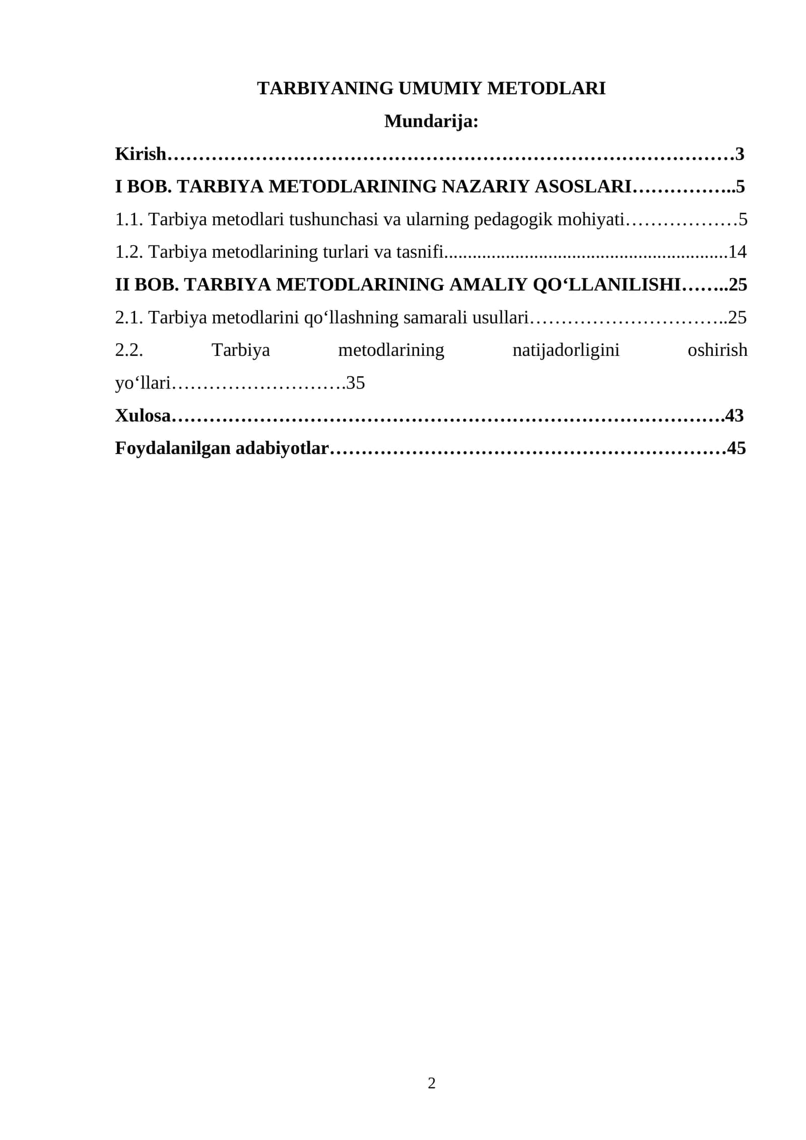 TARBIYANING UMUMIY METODLARI 1