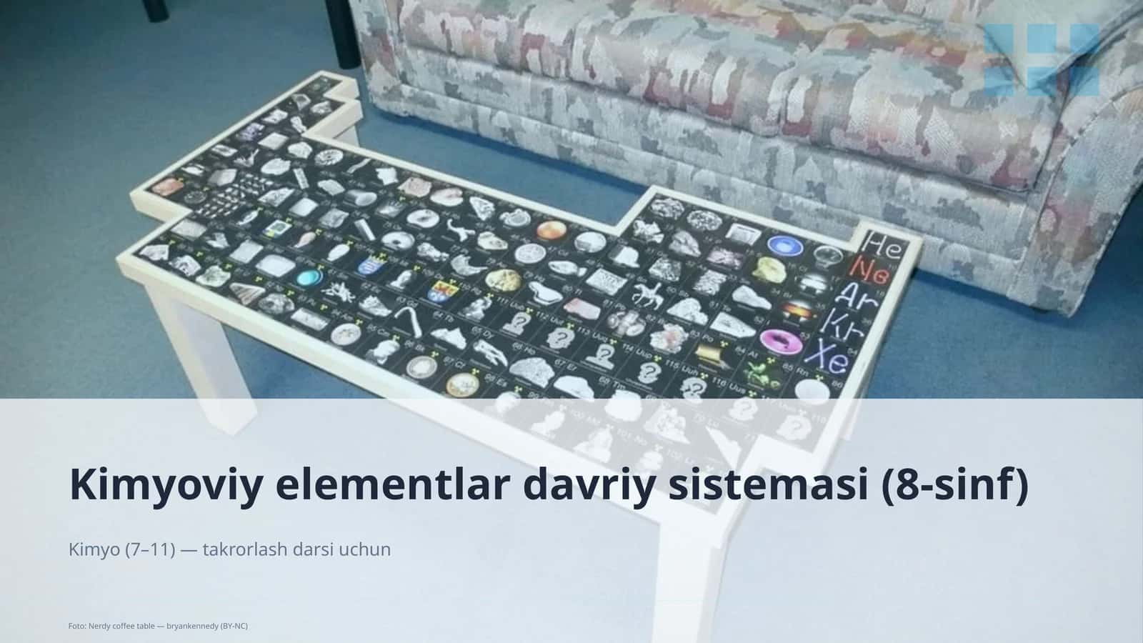 Kimyoviy elementlar davriy sistemasi (8-sinf) 1