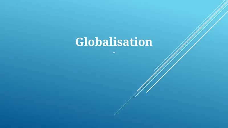 Globalisation 1