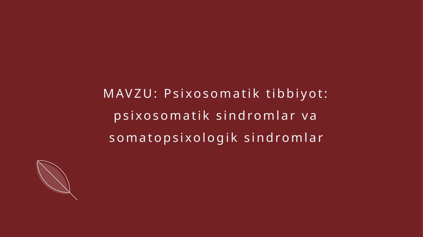 Psixosomatiktibbiyot 1