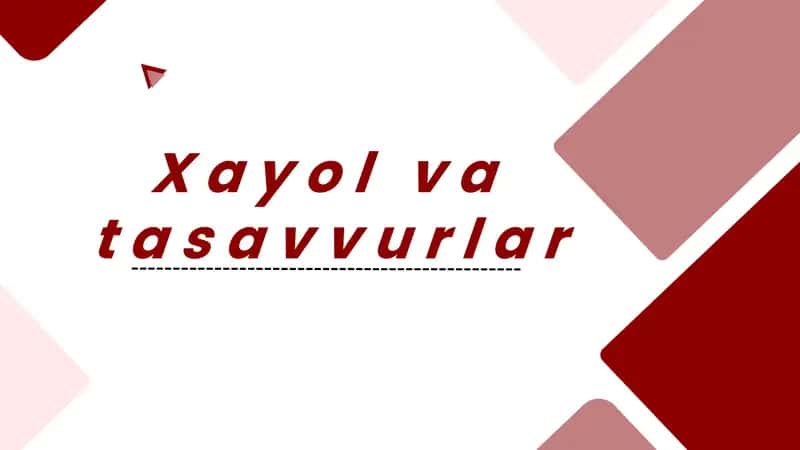 Xayolvatasavvurlar 1