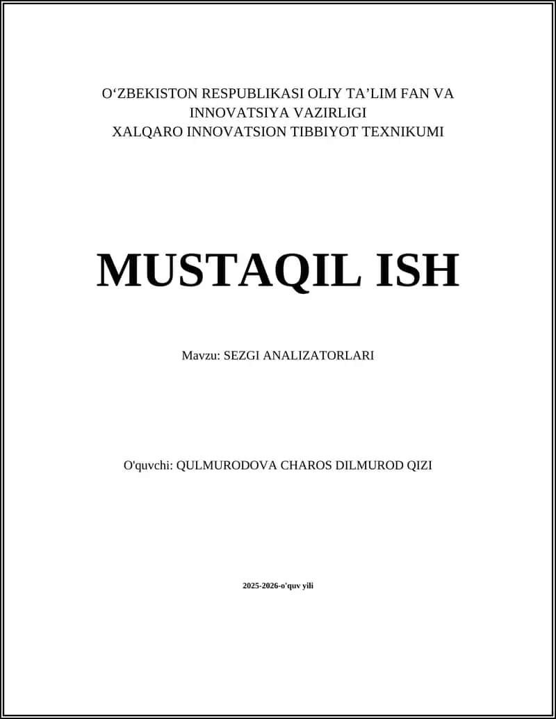SEZGI ANALIZATORLARI 1