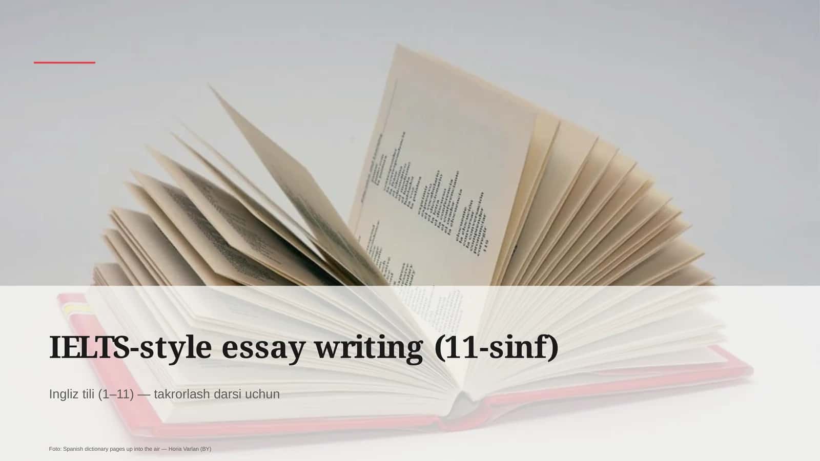 IELTS-style essay writing (11-sinf) 1