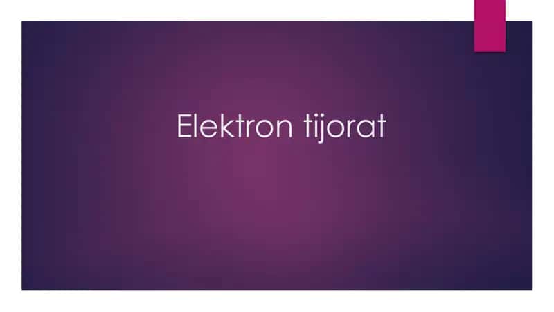 Elektron tijorat 1