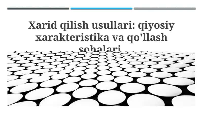 Sotib olish usullari 1