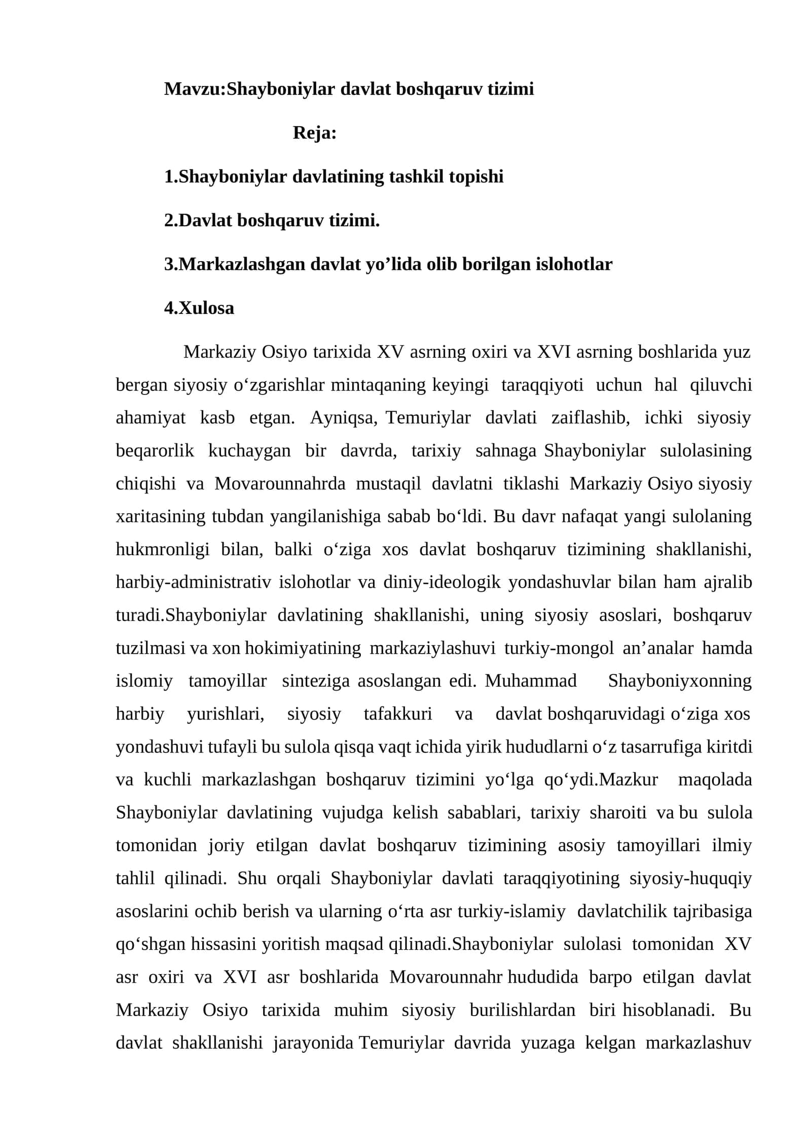 Shayboniylar davlat boshqaruv tizimi 1