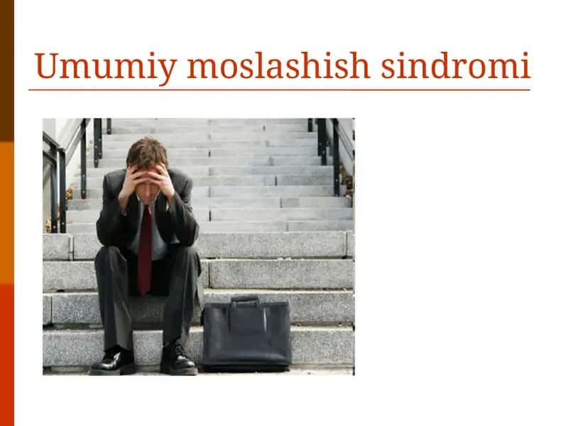 Umumiy moslashish sindromi 1