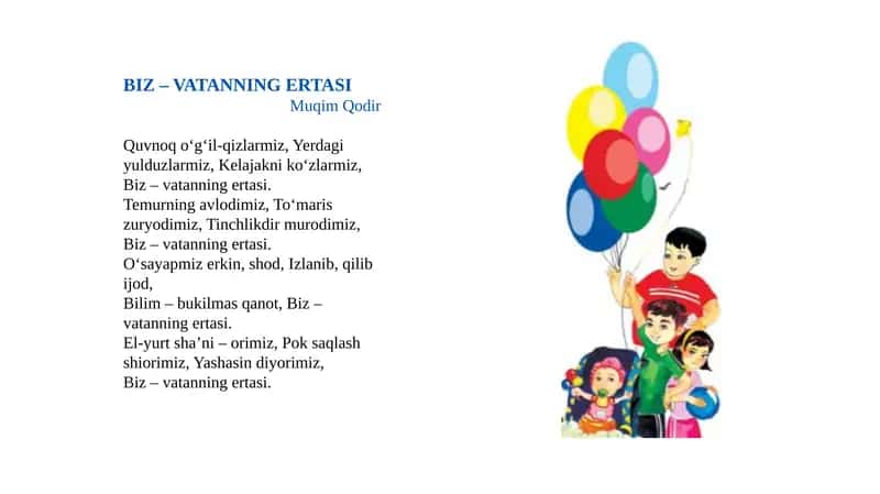 Biz – VATANNING ERTASI 1