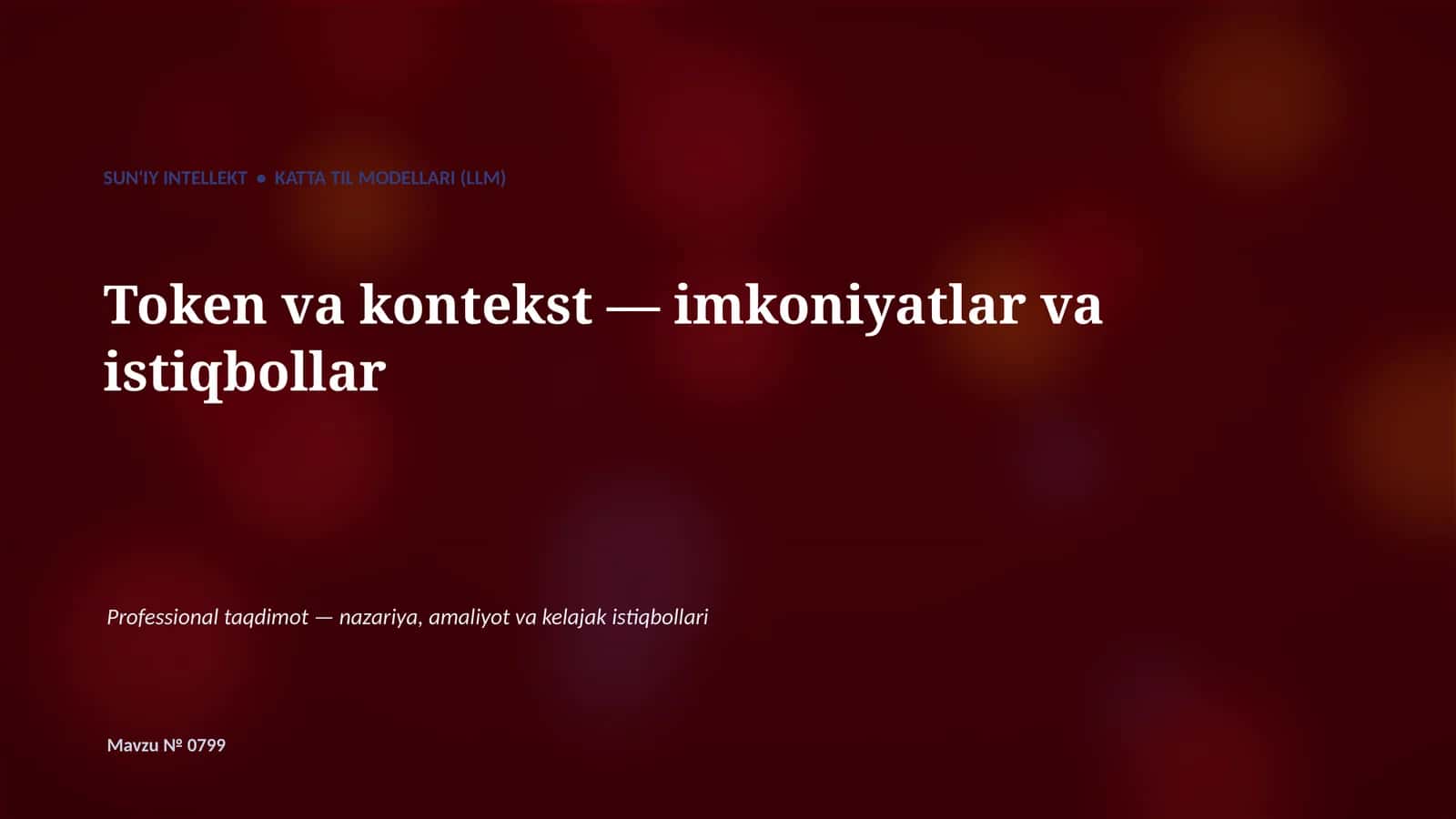 Katta Til Modellari (LLM) 1