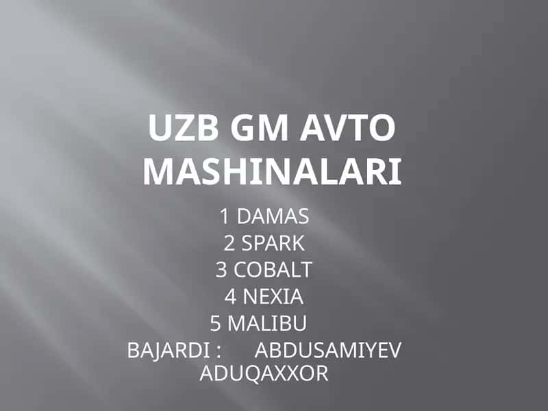 Chevrolet Damas 1