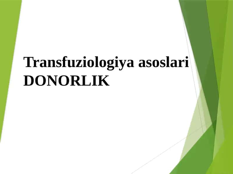 Donorlik 1