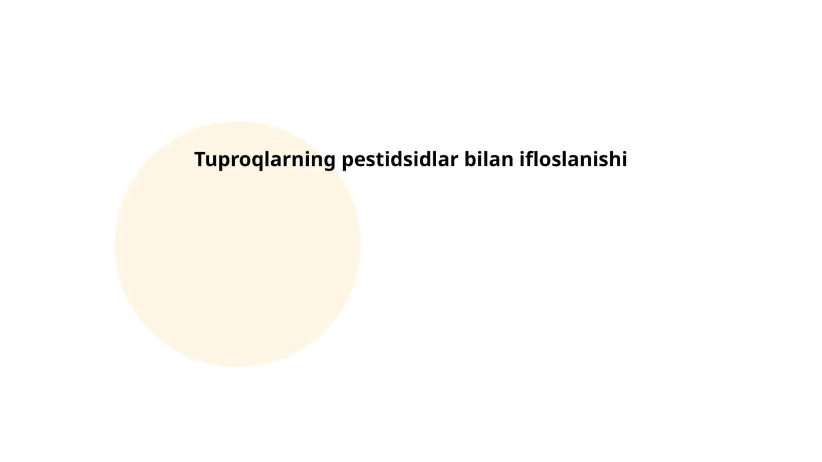 Tuproqlarning pestidsidlar bilan ifloslanishi 1