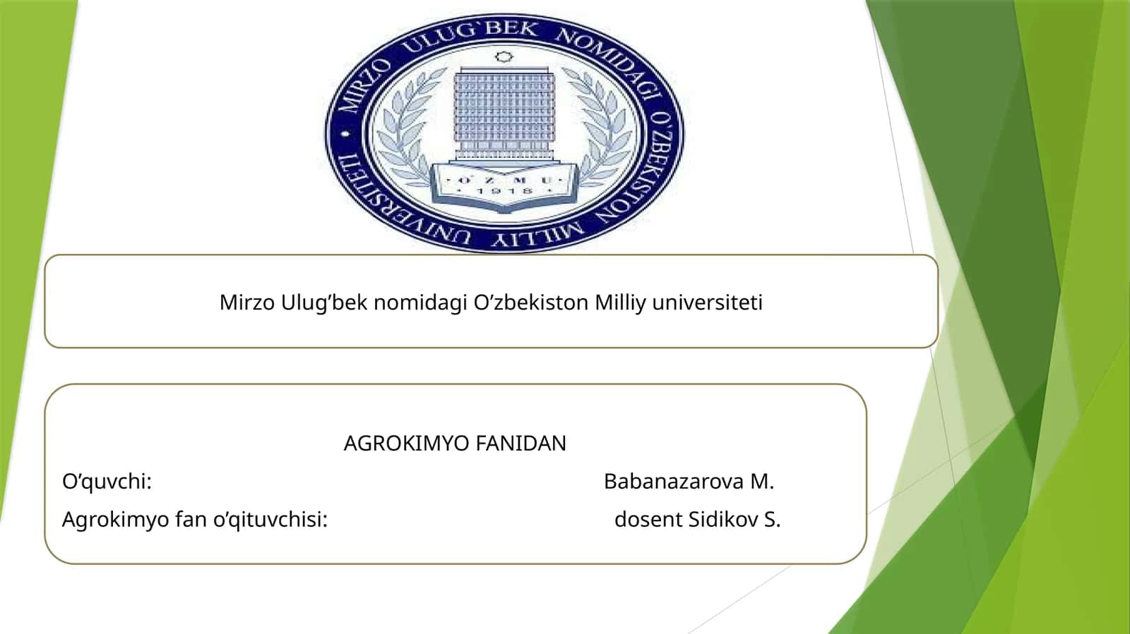 AGROKIMYO FANIDAN 1
