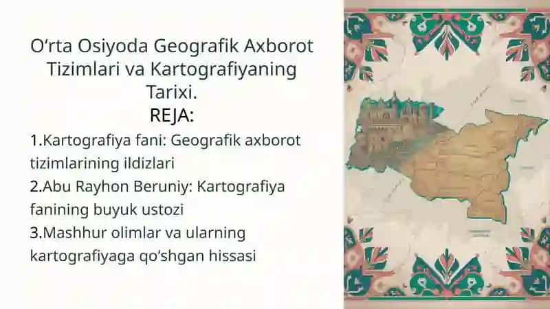 Geografik Axborot Tizimlari va Kartografiyaning Tarixi