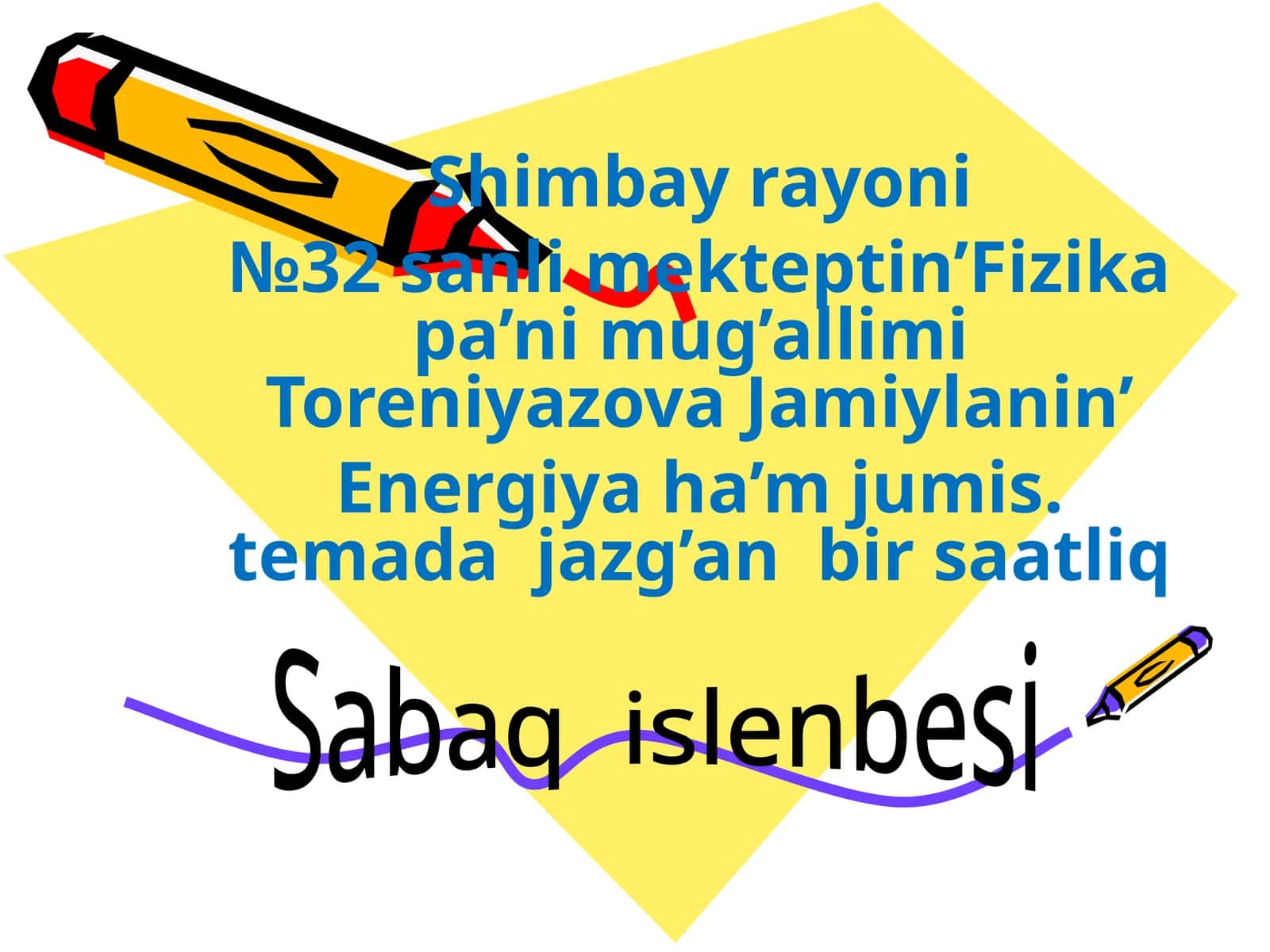 Energiya ha’m jumis 1
