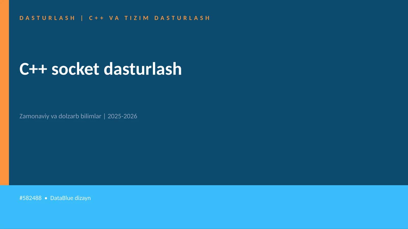 C++ socket dasturlash 1