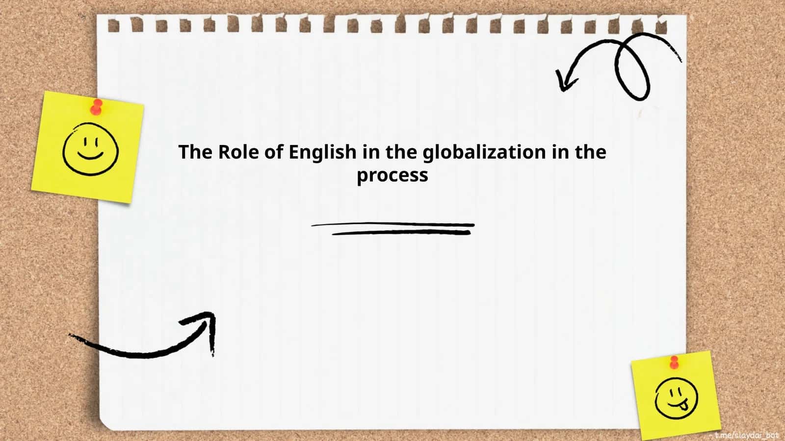 The Role of English in the globalization in the process 1