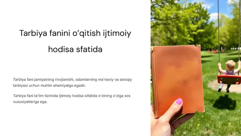 Tarbiya Fani 1