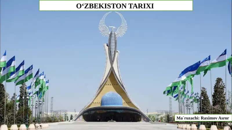 O‘ZBEKISTON TARIXI 1