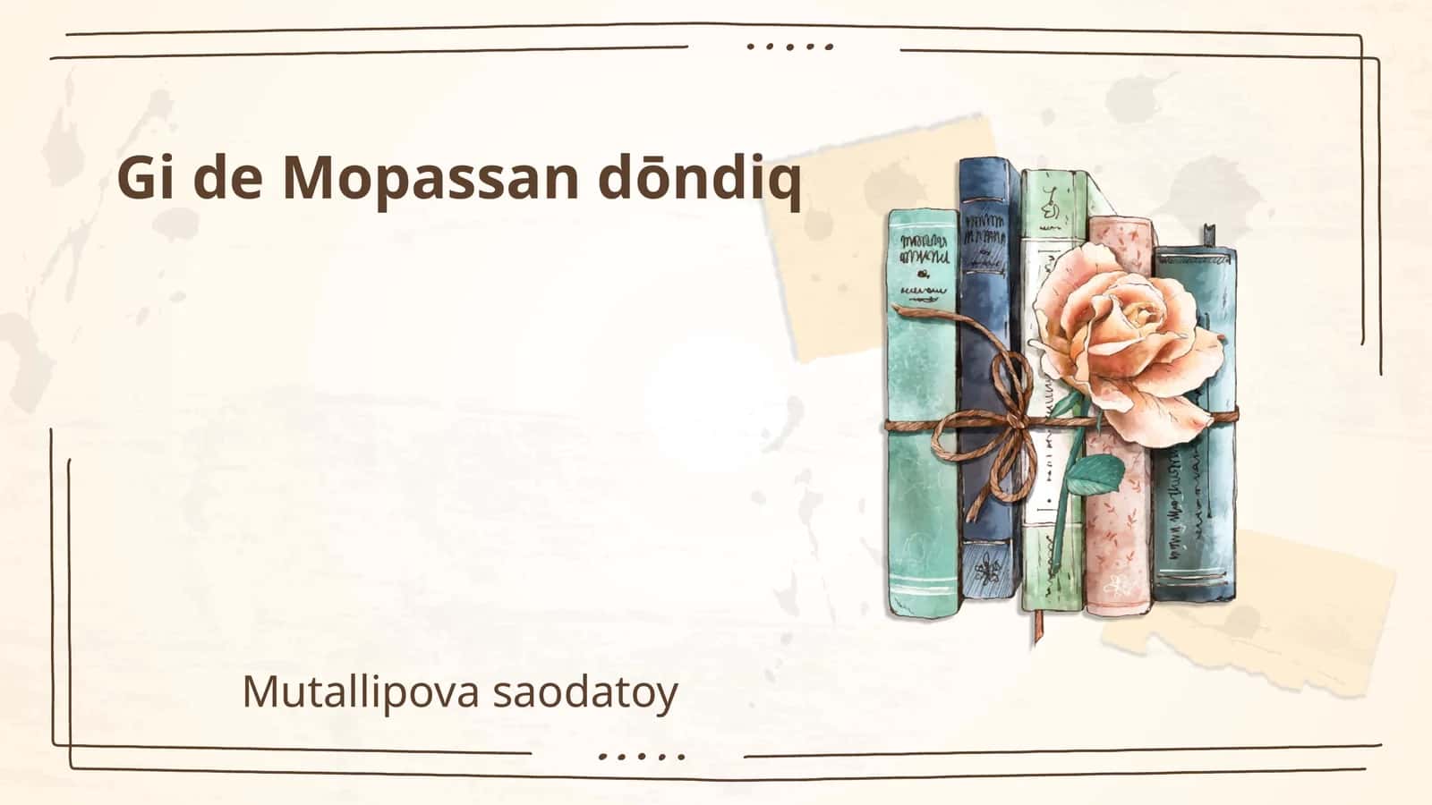 Gi de Mopassan dōndiq 1