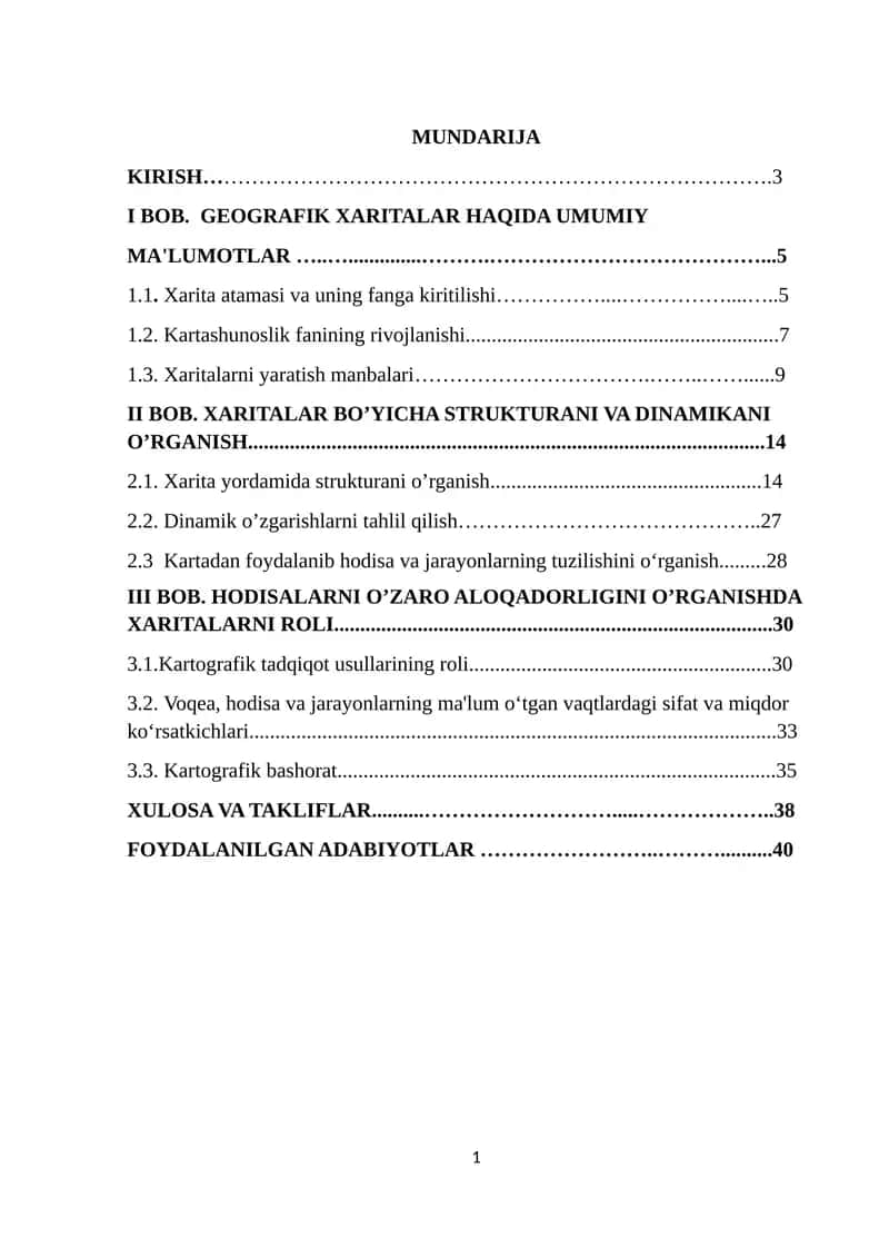 GEOGRAFIK XARITALAR 1