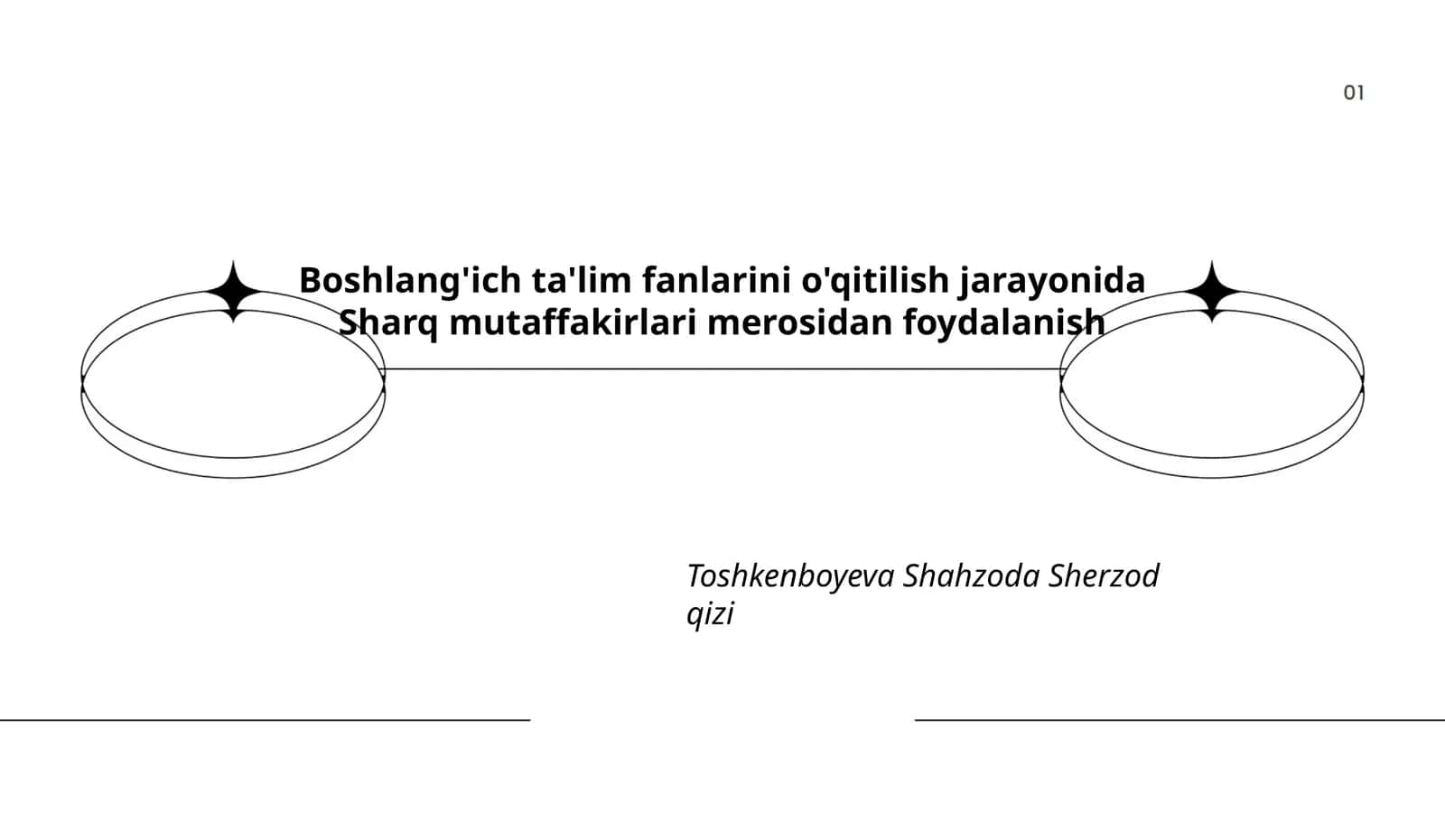 Sharq mutaffakirlari va boshlang'ich ta'lim 1