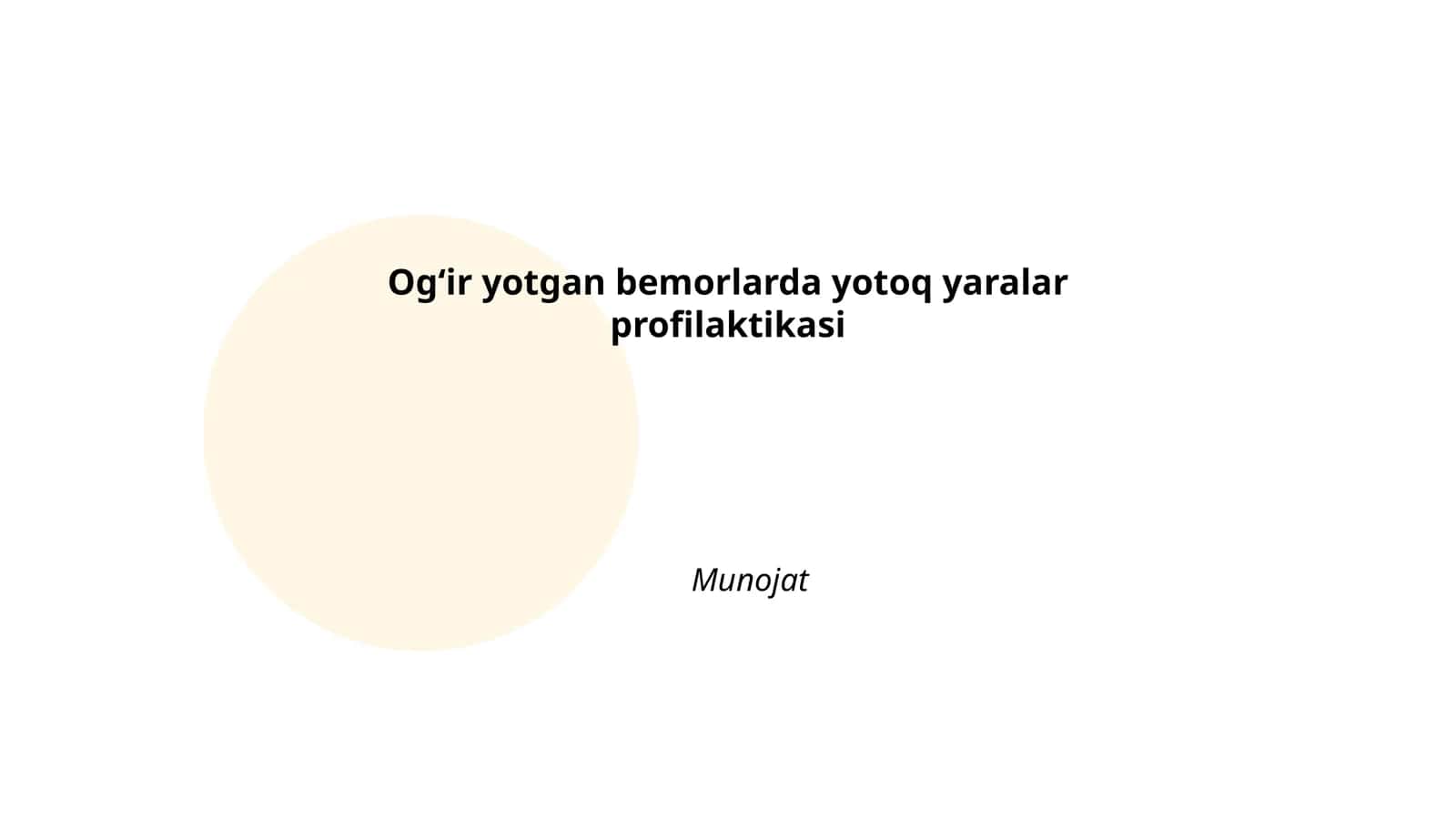 Yotoq yaralari profilaktikasi 1