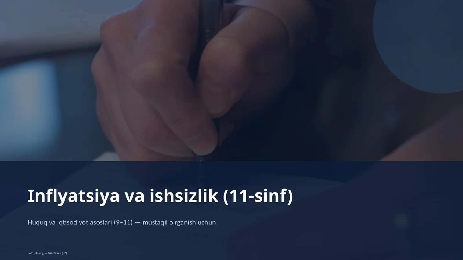 Inflyatsiya va ishsizlik (11-sinf) 1