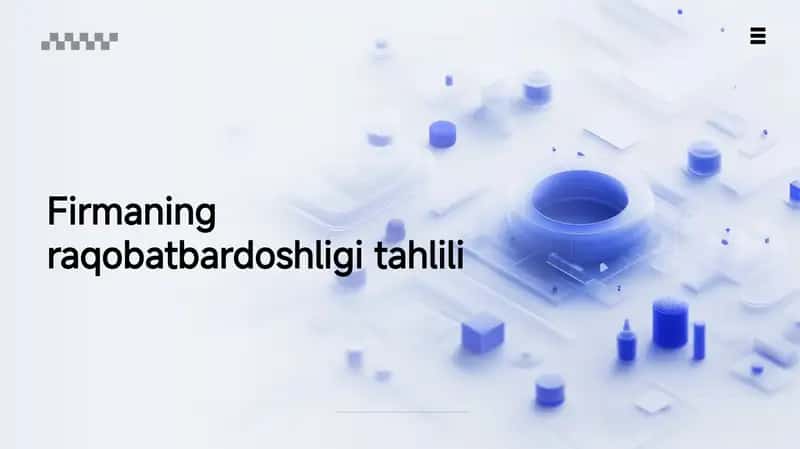 Firmaning  raqobatbardoshligi tahlili 1