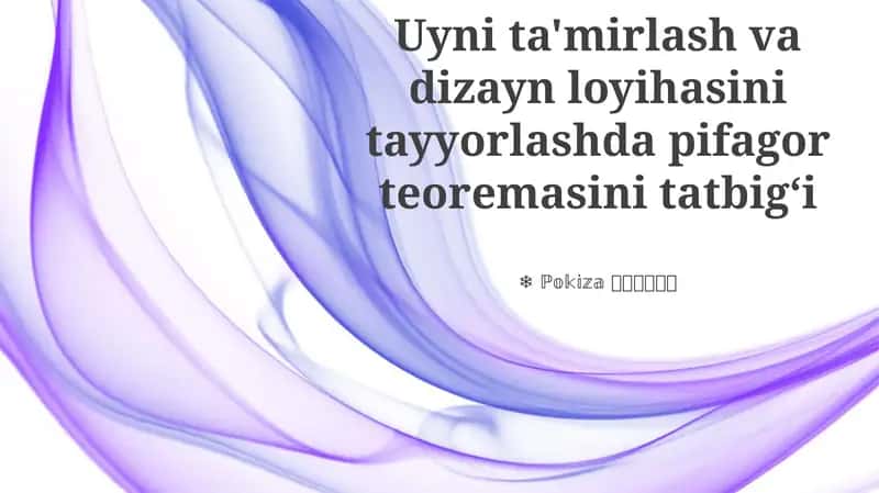 Uyni ta'mirlash va dizayn loyihasi 1