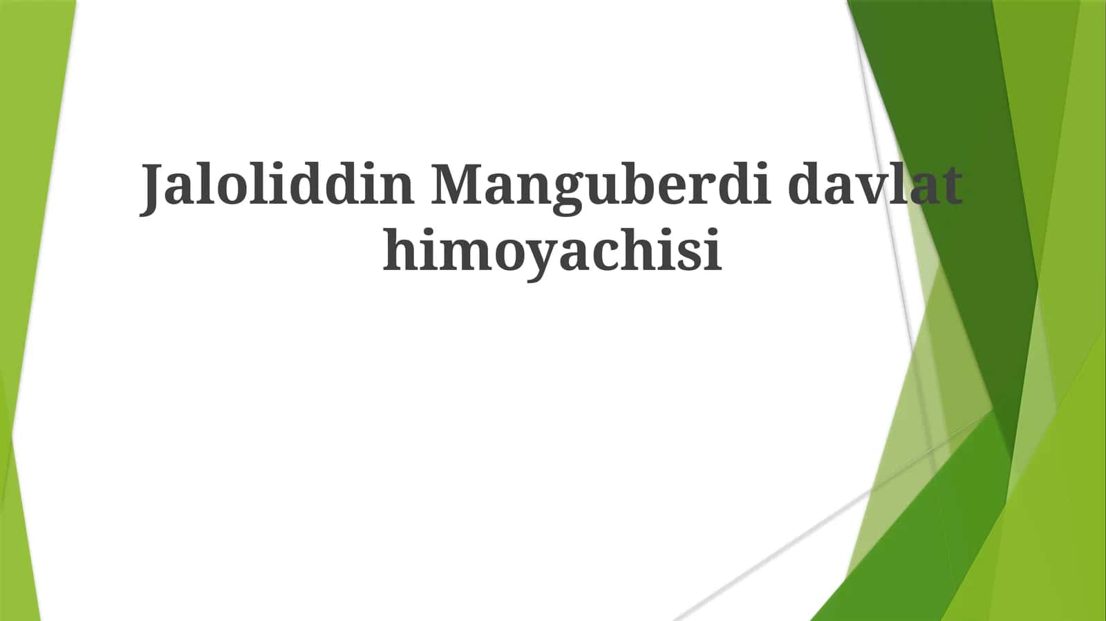 Jaloliddin Manguberdi davlatchisi 1