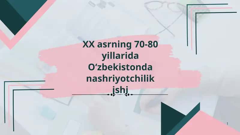 Nashriyotchilik 1