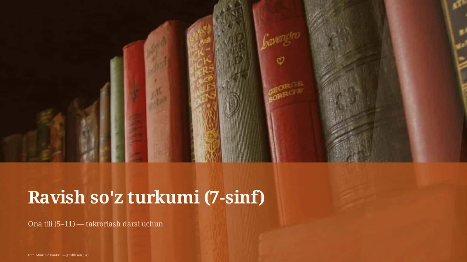 Ravish so'z turkumi (7-sinf) 1