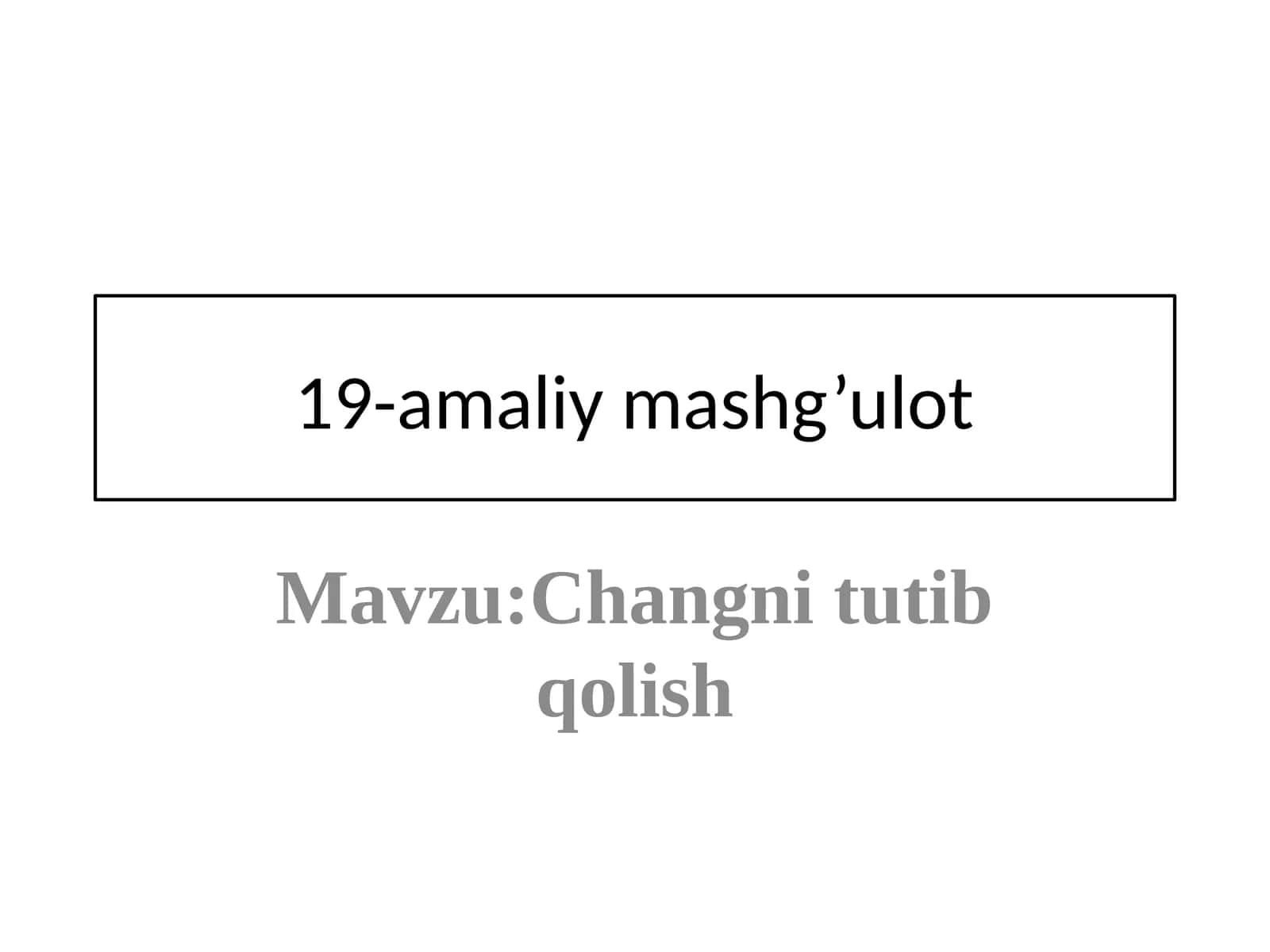 Koʻmirni boyitish 1