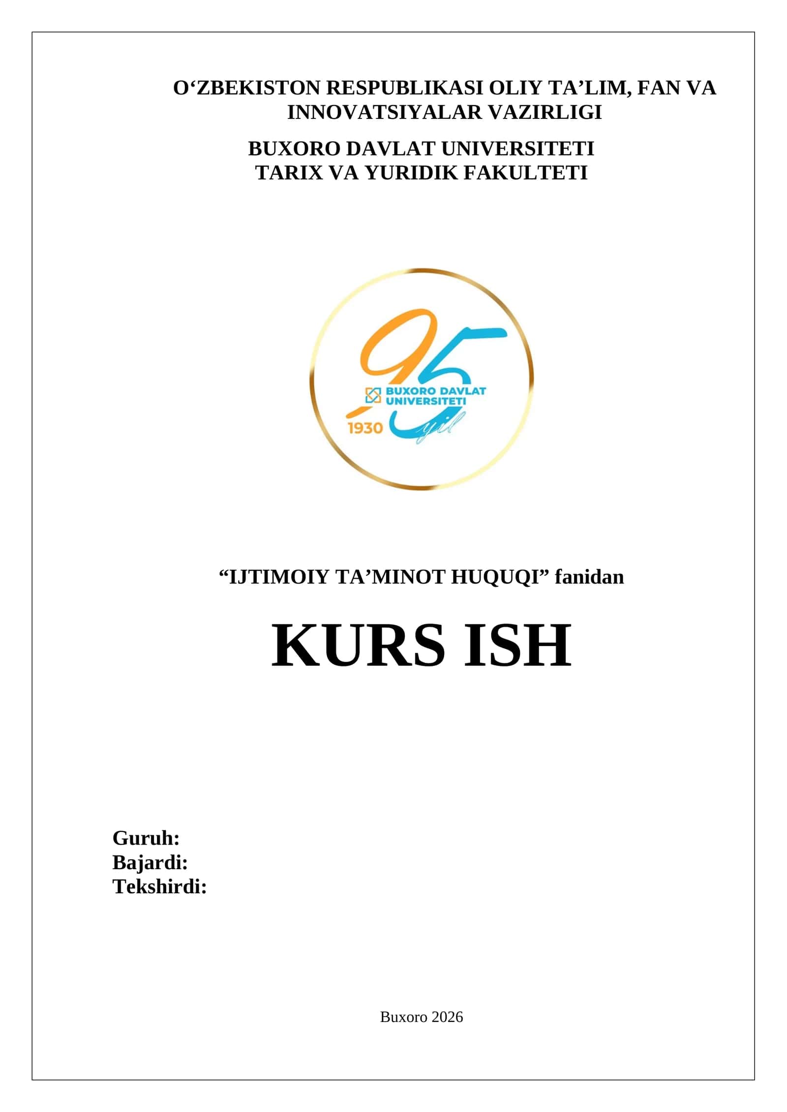 Ijtimoiy ta’minotni amalga oshirish 1