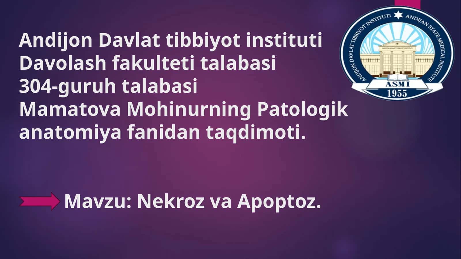 Nekroz va Apoptoz 1