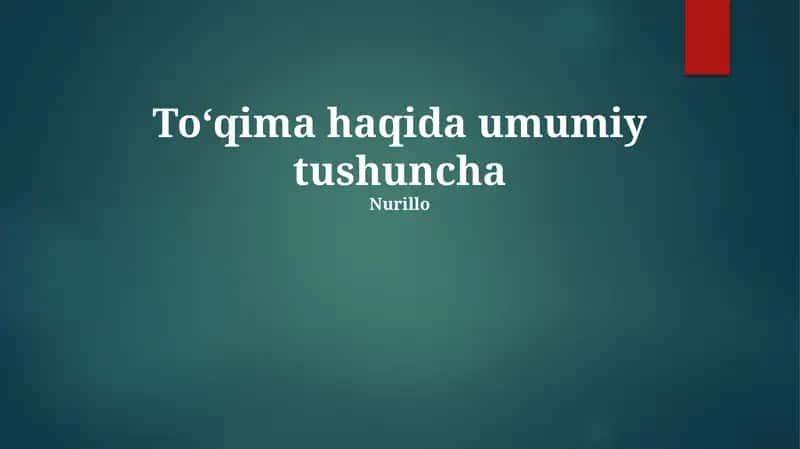 Toʻqima 1