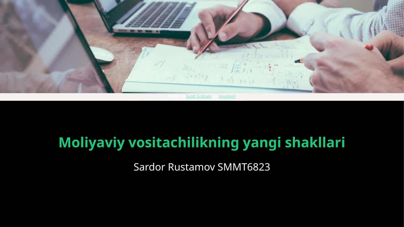 Moliyaviy vositachilikning yangi shakllari 1