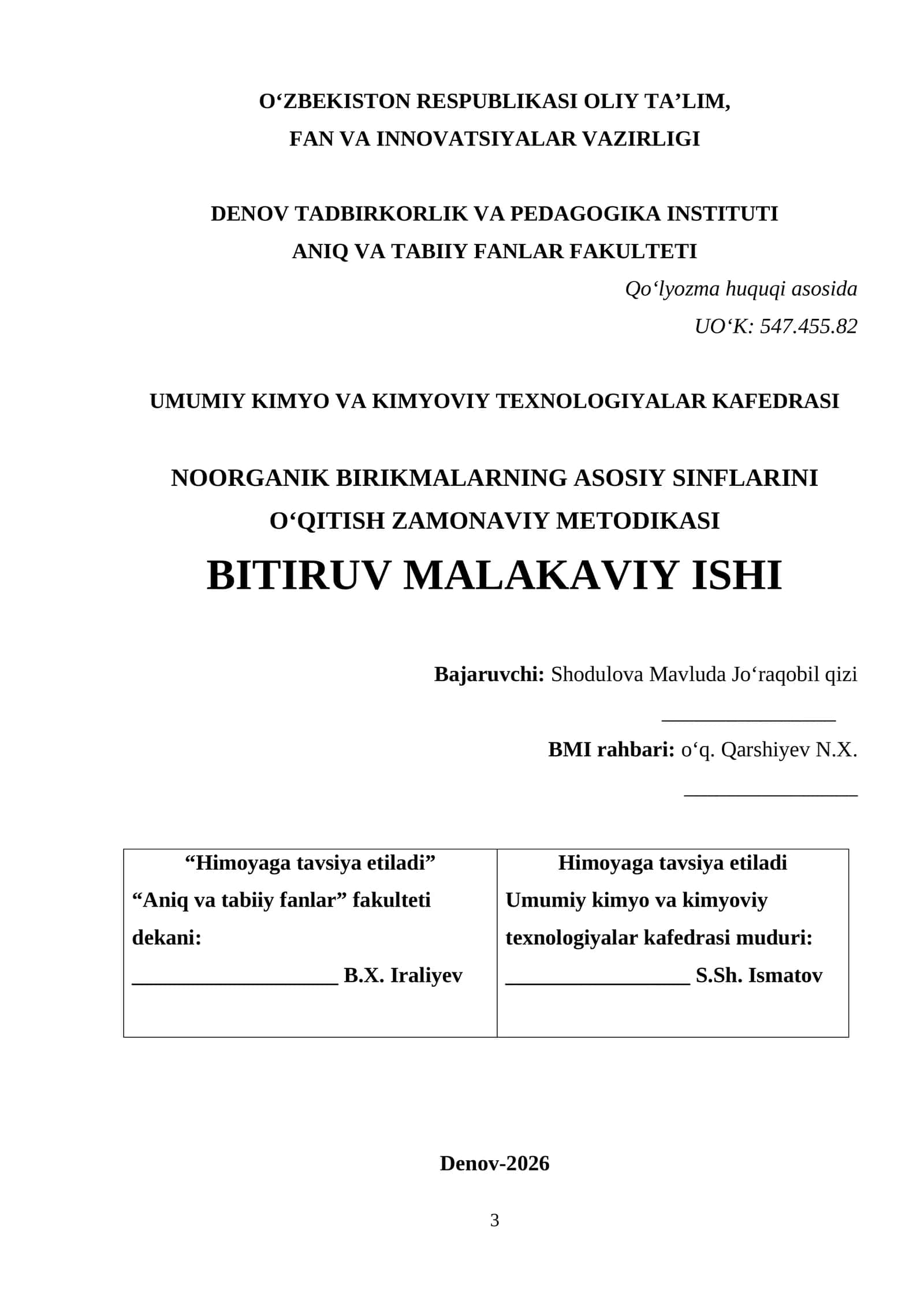 OʻQITISH ZAMONAVIY METODIKASI 1