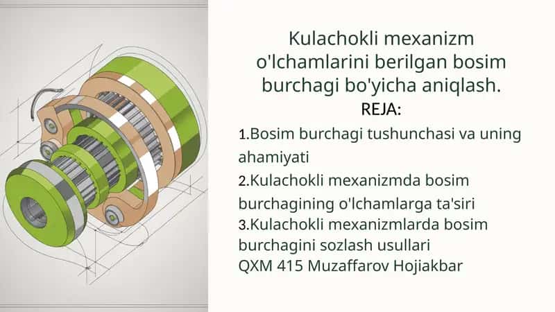 Kulachokli Mexanizm 1
