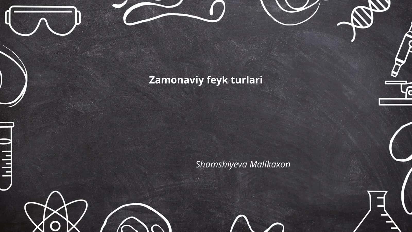 Zamonaviy feyk turlari 1