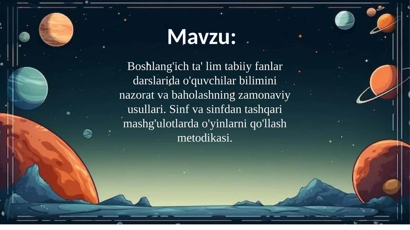 Zamonaviy ta'lim metodikasi 1