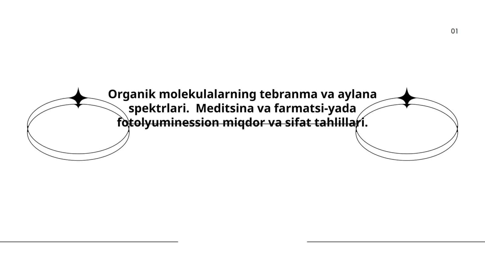 Organik molekulalarning tebranma va aylana spektrlari 1