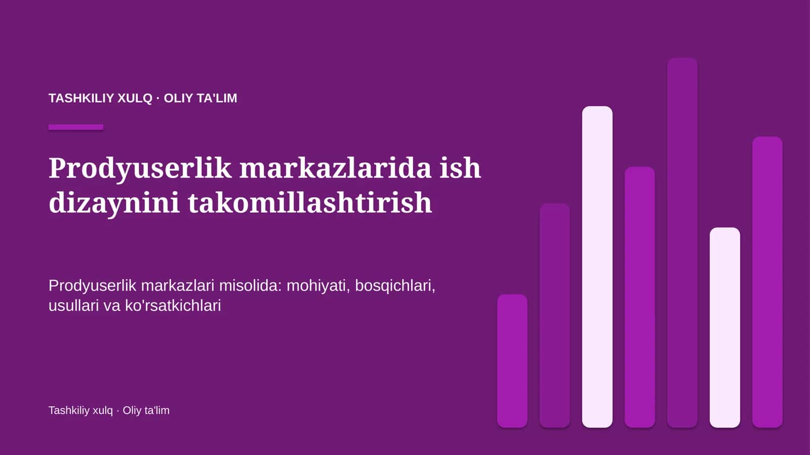 prodyuserlik markazlarida ish dizaynini takomillashtirish 8162 1