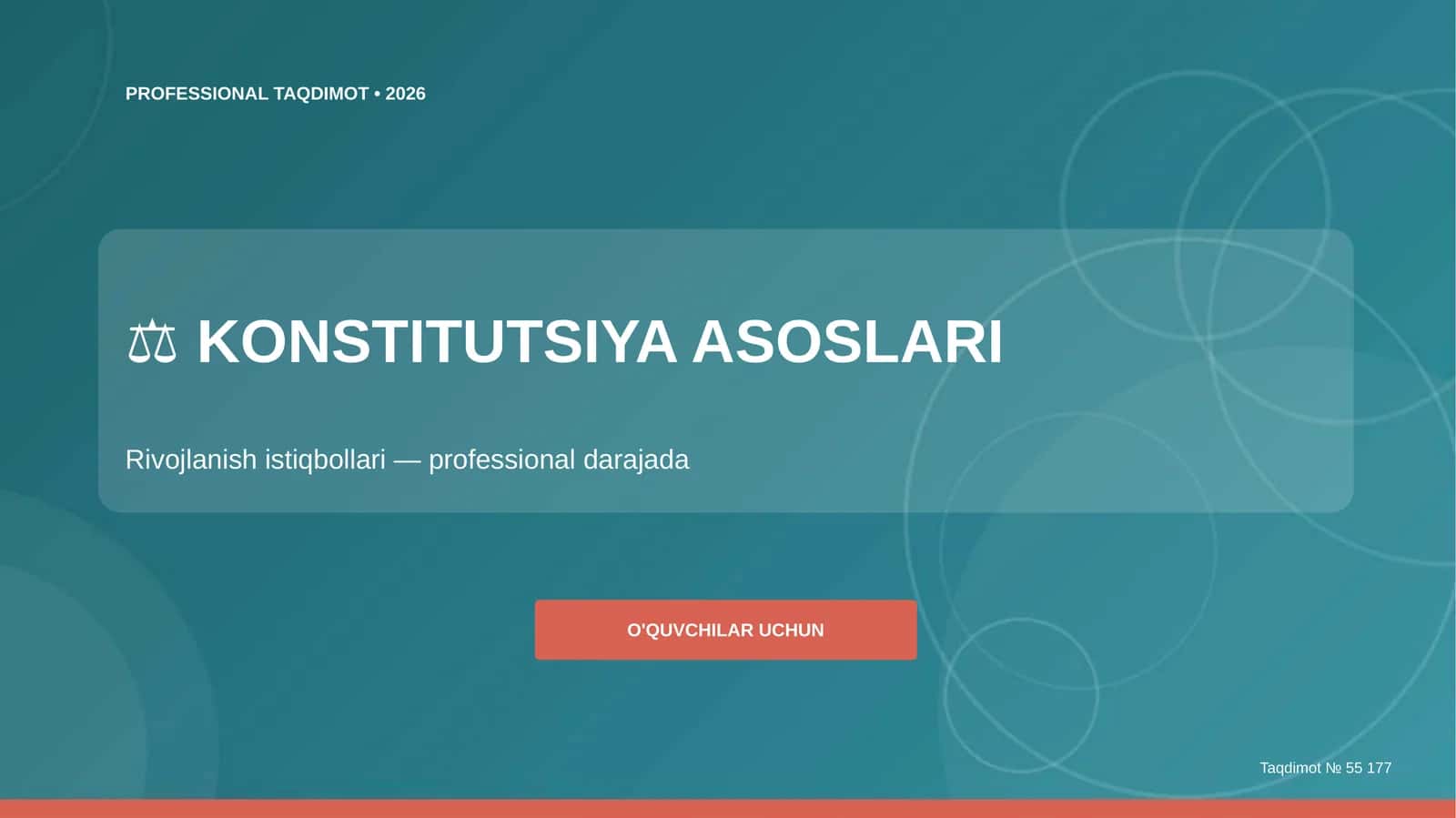 KONSTITUTSIYA ASOSLARI 1