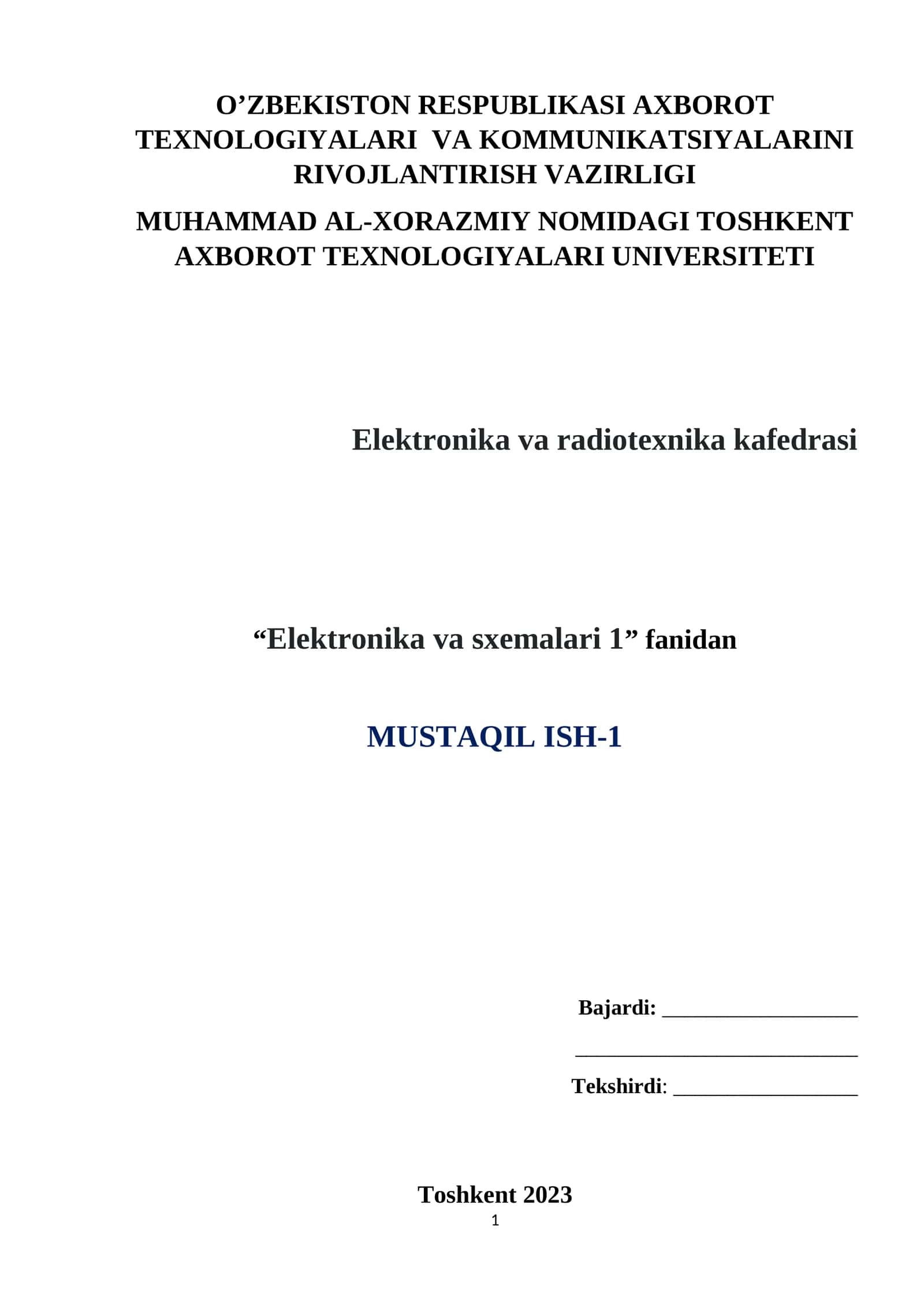 O'zgarmas tok zanjirlarini hisoblash 1