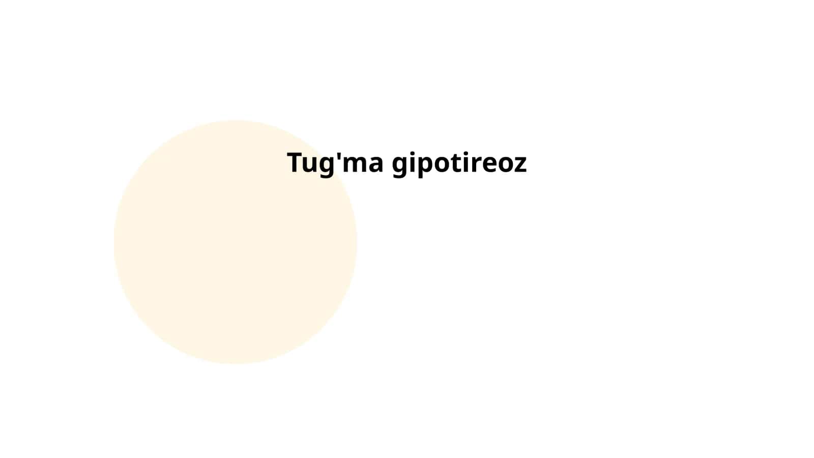 Tug'ma gipotireoz 1