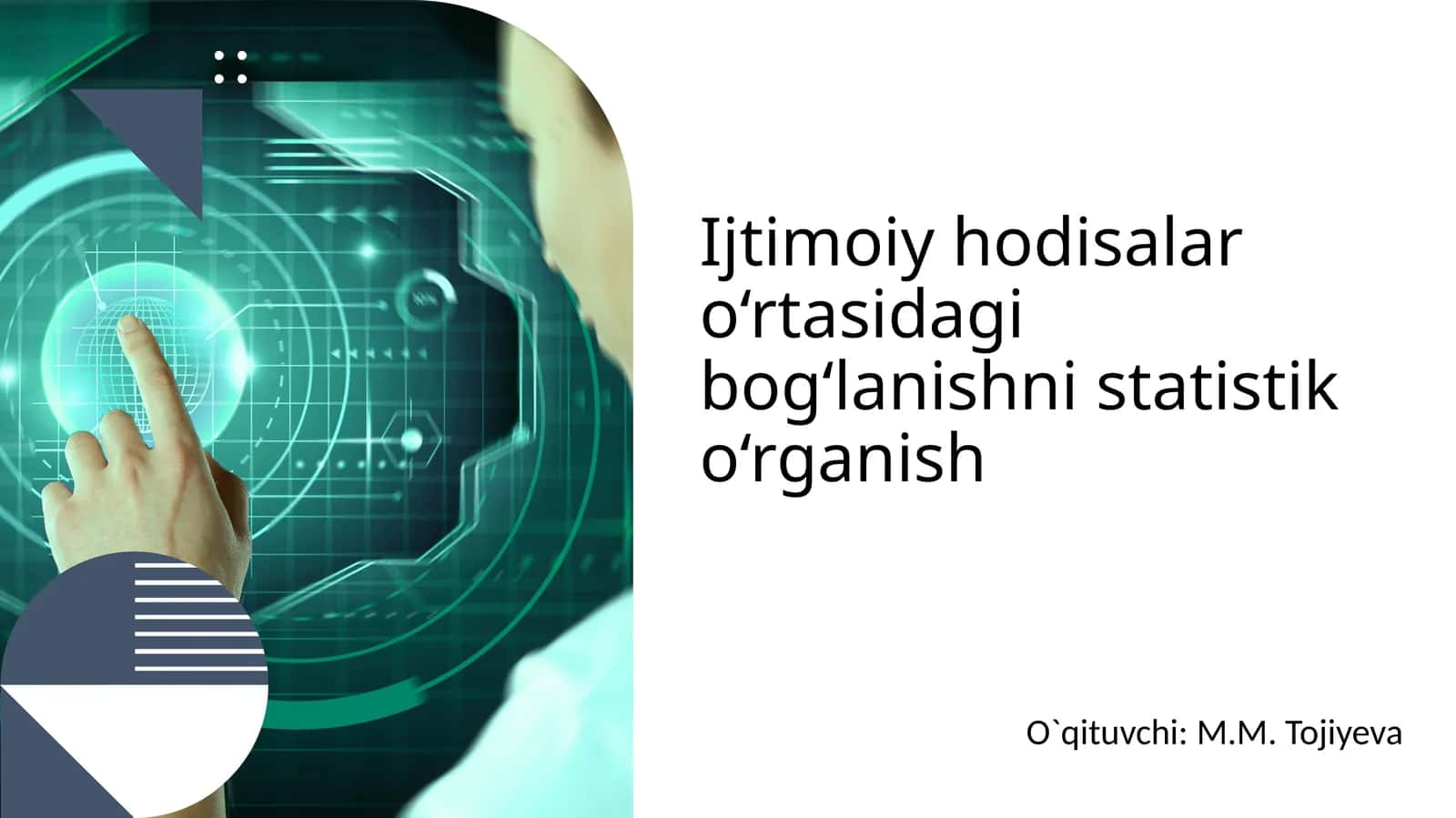 Bog‘lanishni statistik o‘rganish 1