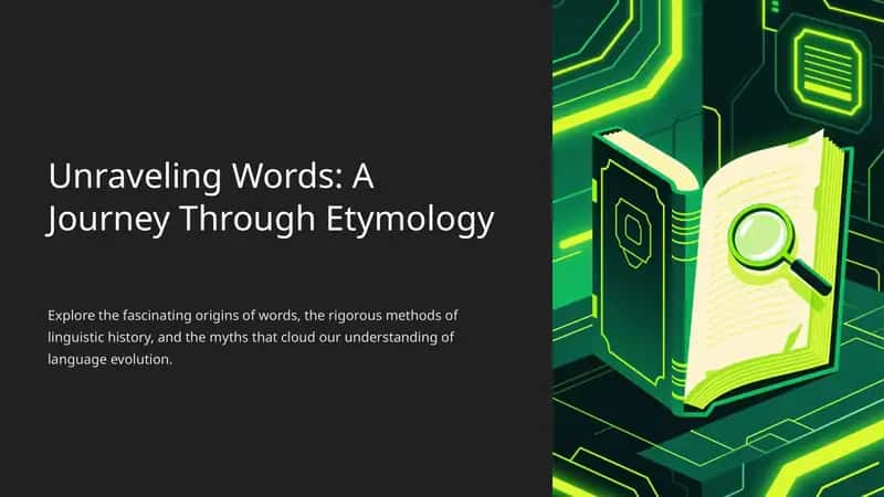 Unraveling Words: A Journey Through Etymology 1