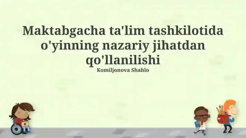 O'yin orqali o'rganish dasturi